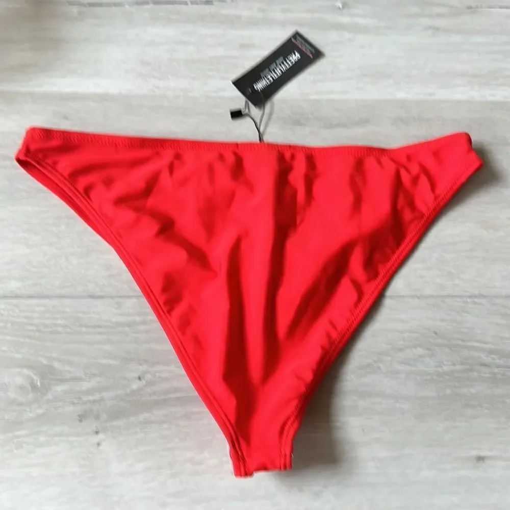 PrettyLittleThings‎ Red Mix & Match Cheeky Bum Bikini Bottoms Sz8 NWT IN PKG